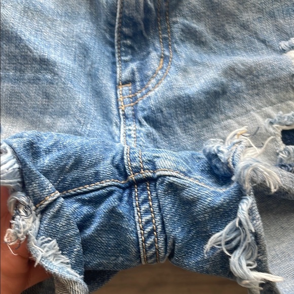 Kancan High Waisted Distressed Denim Shorts 100% Cotton size 27/7 - Picture 6 of 12